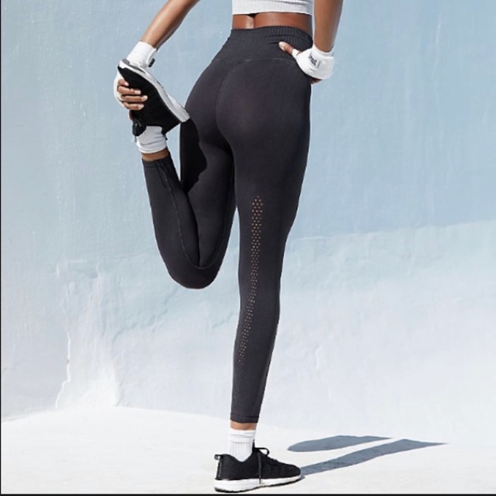 Free People Movement Good Karma Leggings Washed Black